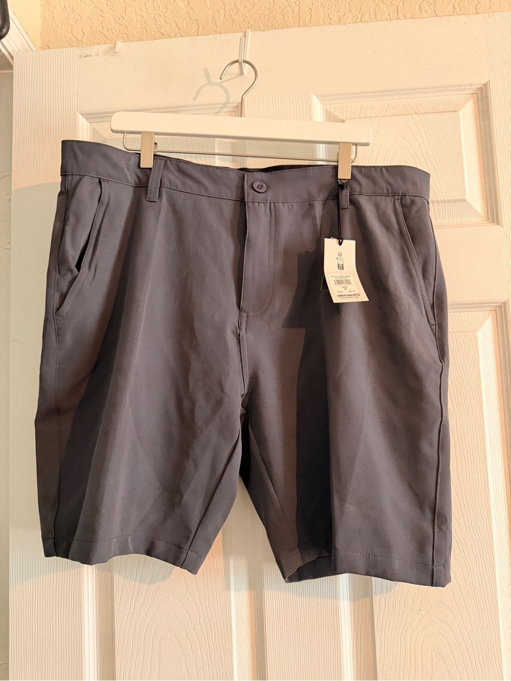 Element Men's Slate Gray Flat Front Shorts